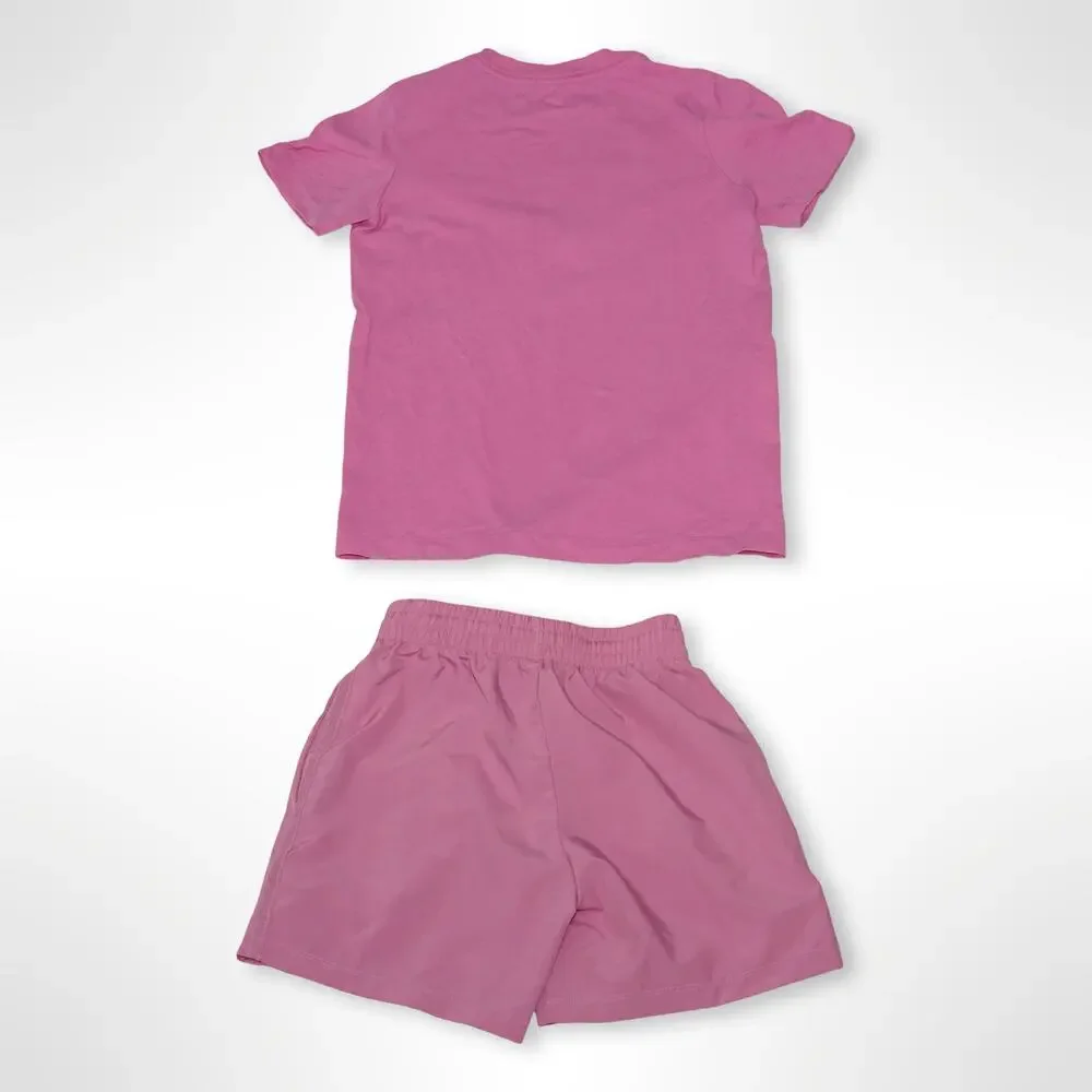 Nike Girls Pink Outfit - T-Shirt & Shorts Set - Size XS - Picture 4 of 5